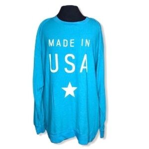 𝅺wildfox Made in the USA Oversized Crew Sweatshirt